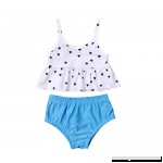 Baby Girl Two Pieces Bikinis Swimsuits Set Bathing Suit Dot Vest Bottoms Sisters Match Swimwear for 0-5Y Kids Girl Top-white Set B07LCHJBZC